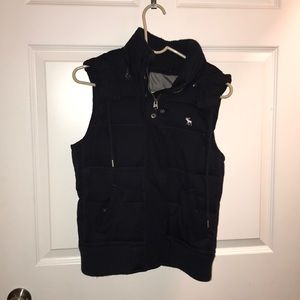 Vintage Abercrombie & Fitch Navy Blue Vest Large
